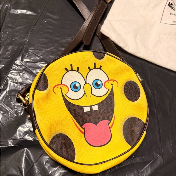 Moschino Yellow SpongeBob Crossbody Bag - Picture 2 of 11
